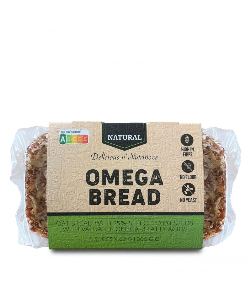 Oat bread with 25 selected oilseeds. With valuable Omega 3 fatty